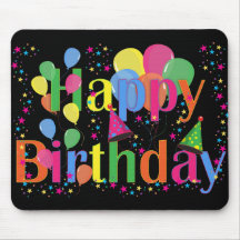 Cute Simple Coloroso Feliz Cumpleaños