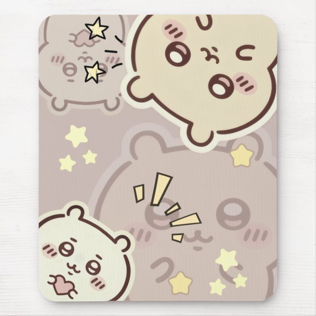 Alfombrilla De Ratón Cute Starry Bunny Pattern Gaming Mousepad  (Frente)