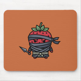 Alfombrilla De Ratón Cute Strawberry Ninja Assassin Japanese Pop Art