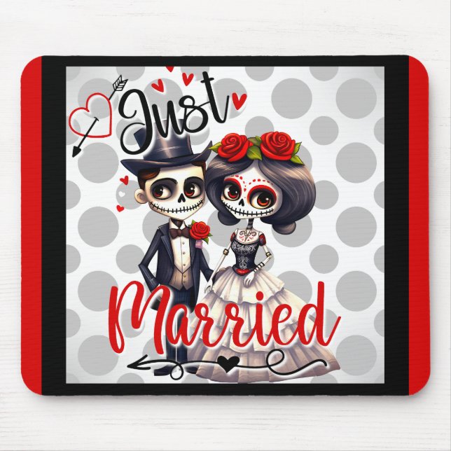 Alfombrilla De Ratón Cute Sugar Skull (Frente)