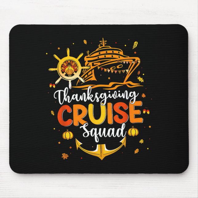 Alfombrilla De Ratón Cute Thanksgiving Cruise Squad Matching Family Vac (Frente)