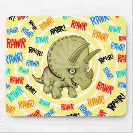 Alfombrilla De Ratón Cute Triceratops Mouse Pad