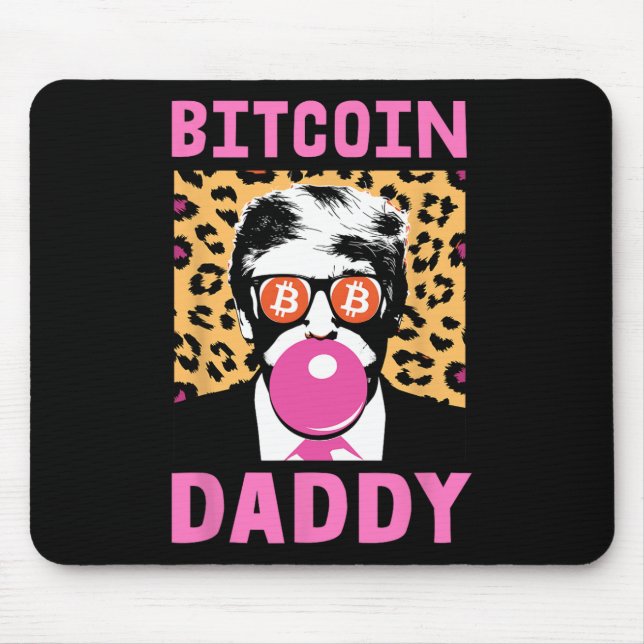 Alfombrilla De Ratón Cute Trump Bitcoin Daddy Crypto Finance Money Crew (Frente)