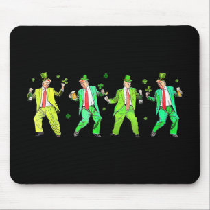 Alfombrilla De Ratón Cute Trump Dance St Patricks Day Funny Trump Patr