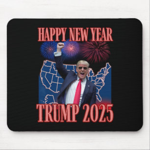 Alfombrilla De Ratón Cute Trump Feliz Año Nuevo 2025 45 47 Outlaw Won S