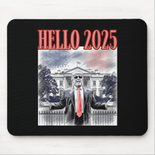 Alfombrilla De Ratón Cute Trump Hola 2025 Nochevieja Día Conservador