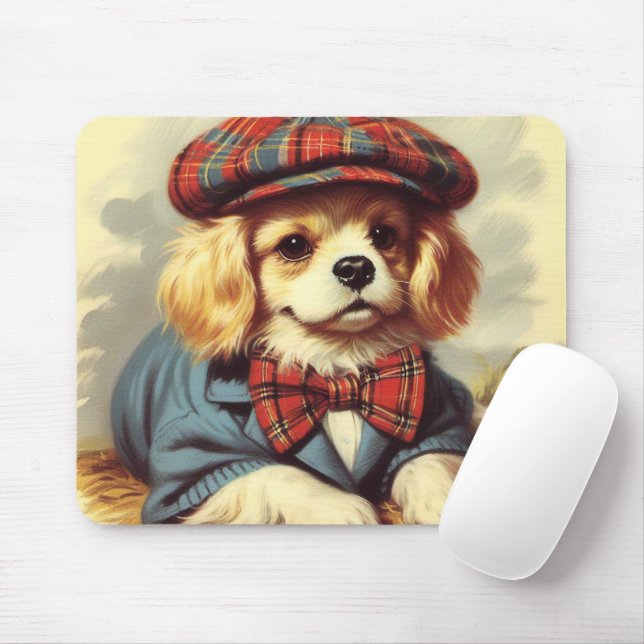 Alfombrilla De Ratón Cute Vintage Pintage (Con ratón)