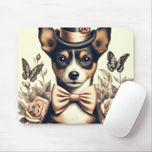 Alfombrilla De Ratón Cute Vintage Toy Fox Terrier