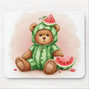 Alfombrilla De Ratón Cute Watermelon Teddy de Natasha Us