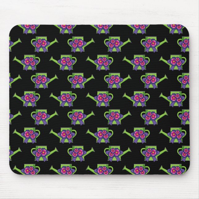 Alfombrilla De Ratón Cute Waters Can con Bouquet de flores (Frente)