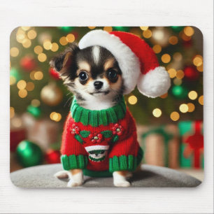 Alfombrilla De Ratón Cute Xmas Chihuahua