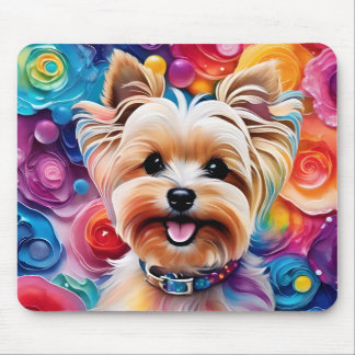 Alfombrilla De Ratón Cute Yorkie Mousepad