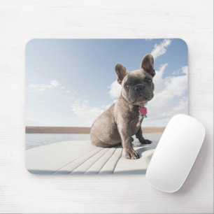 Alfombrilla De Ratón Cutest Baby Animals   French Bulldog Boating