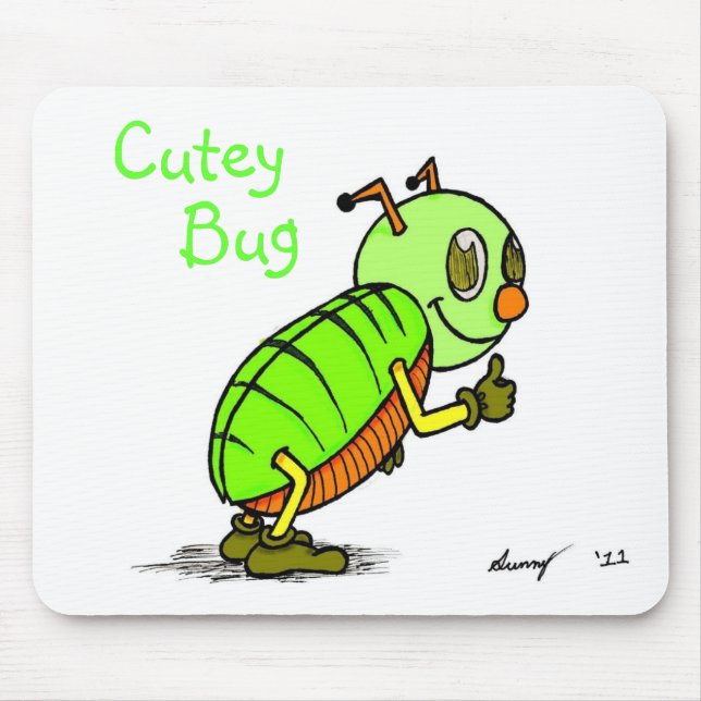 Alfombrilla De Ratón Cutey Bug Mousepad (Frente)