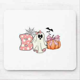 Alfombrilla De Ratón Cuto fantasma floral Boo Halloween Chica Ghost Spo
