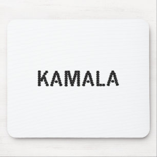 Alfombrilla De Ratón Cuto gato cara Kamala letra Gracioso diseño