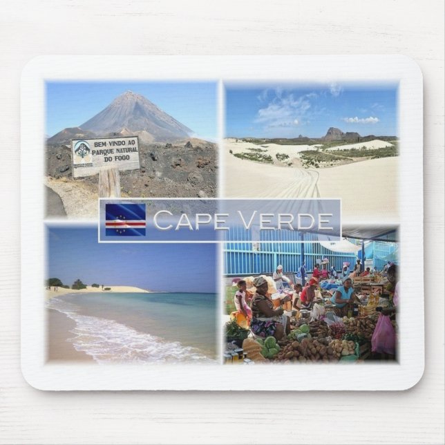 Alfombrilla De Ratón CV Cabo Verde - África - Pico do Fogo - (Frente)