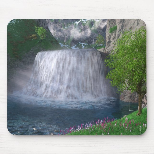 Alfombrilla De Ratón Cwm Waterfall Mousepad (Frente)