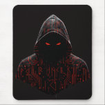 Alfombrilla De Ratón Cyber Assassin<br><div class="desc">Step into the shadows with the 'Cyber Assassin' design. This piece features a mysterious hooded figure detailed with glowing red circuit patterns and tech-inspired runes. It's the perfect blend of futuristic cyberpunk vibes and dark, minimalist aesthetics. Ideal for anyone who loves high-contrast streetwear, techwear, or gritty gaming art. Make a...</div>