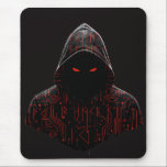 Alfombrilla De Ratón Cyber Assassin<br><div class="desc">Step into the shadows with the 'Cyber Assassin' design. This piece features a mysterious hooded figure detailed with glowing red circuit patterns and tech-inspired runes. It's the perfect blend of futuristic cyberpunk vibes and dark, minimalist aesthetics. Ideal for anyone who loves high-contrast streetwear, techwear, or gritty gaming art. Make a...</div>