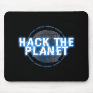 Alfombrilla De Ratón CYBER HACK THE PLANET computer, defcon, hack, hack