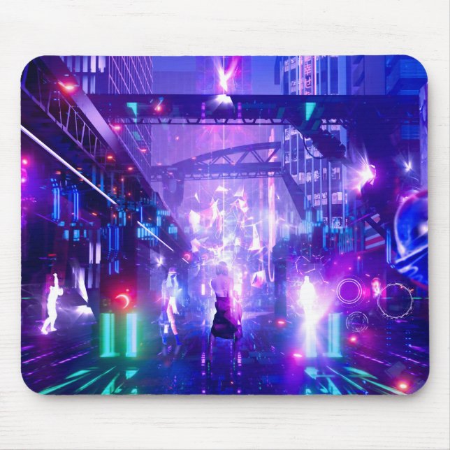 Alfombrilla De Ratón Cyberpunk Mouse Pad (Frente)