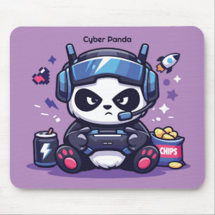 Alfombrilla de ratón Cyberpunk Panda Gamer - Alfom