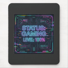 Alfombrilla De Ratón ​Cyberpunk Status Gaming Level 100 mousepad 