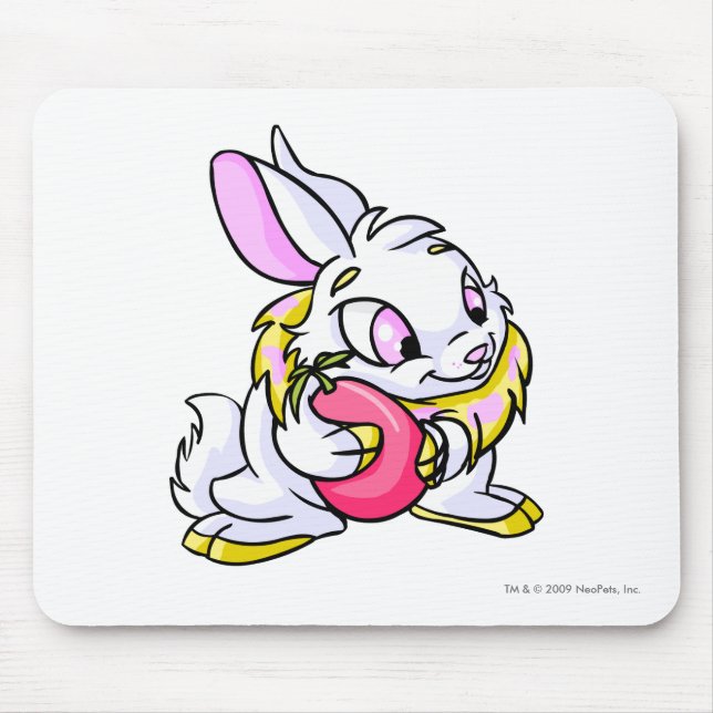 Alfombrilla De Ratón Cybunny amarillo que abraza Negg (Frente)