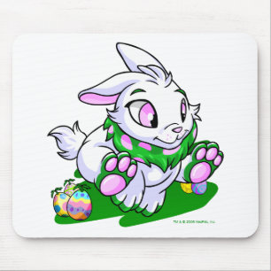 Alfombrilla De Ratón Cybunny verde que compite con a través de neggs