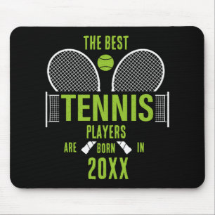 Alfombrilla De Ratón D Tenis Año de nacimiento Nombre Cumpleaños