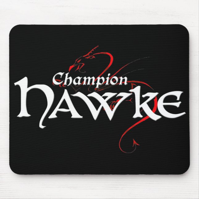 Alfombrilla De Ratón DA2 - Campeón HAWKE - mousepad (oscuro) (Frente)