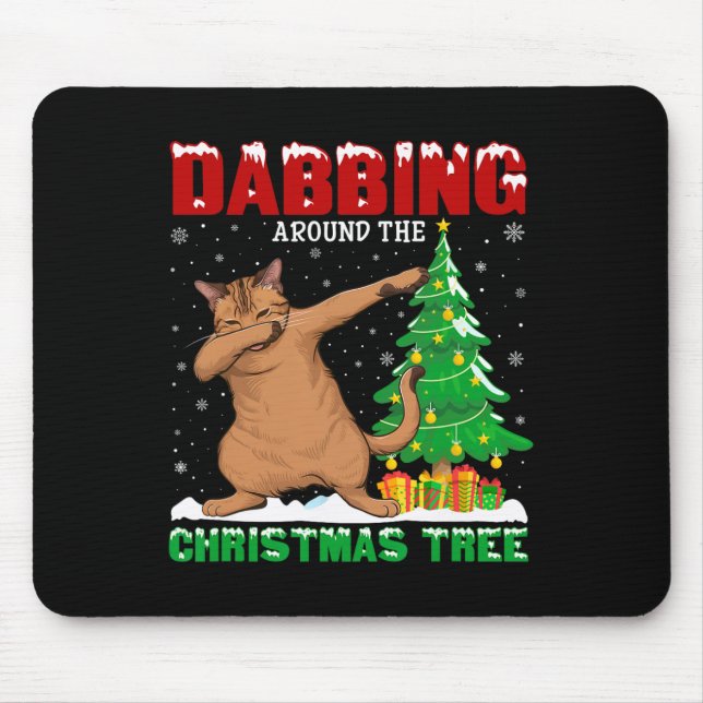 Alfombrilla De Ratón Dabbing Around the Christmas Tree A (Frente)