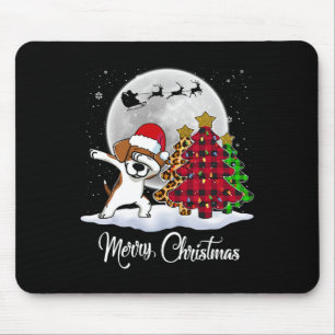 Alfombrilla De Ratón Dabbing Beagle Dab Dog Santa Hat Christmas Tree Fu
