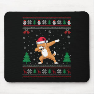 Alfombrilla De Ratón Dabbing Briard Dog Santa Hat Niños Chicas Chris