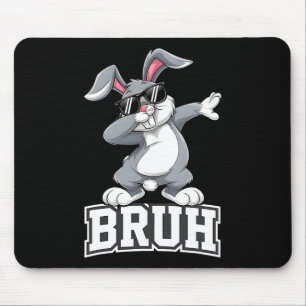 Alfombrilla De Ratón Dabbing Bunny Easter Day Dab Bruh Bunny Adolescent