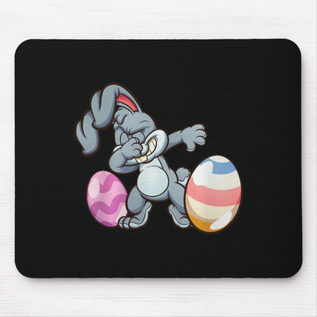 Alfombrilla De Ratón Dabbing Easter Bunny Premium Tri-blend  (Frente)