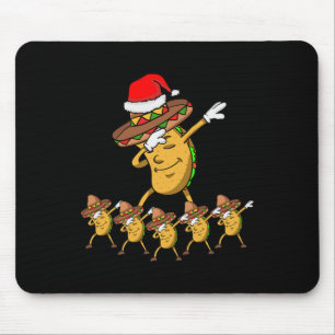 Alfombrilla De Ratón Dabbing Fiesta Navidades Taco Funny Dab Gift