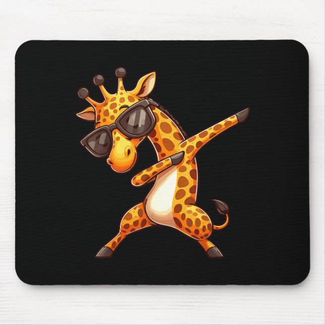 Alfombrilla De Ratón Dabbing Giraffe  (Frente)
