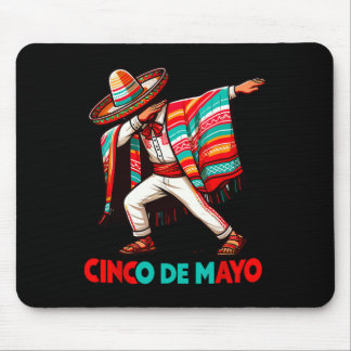 Alfombrilla De Ratón Dabbing mexicano Poncho Cinco De Mayo Fiesta