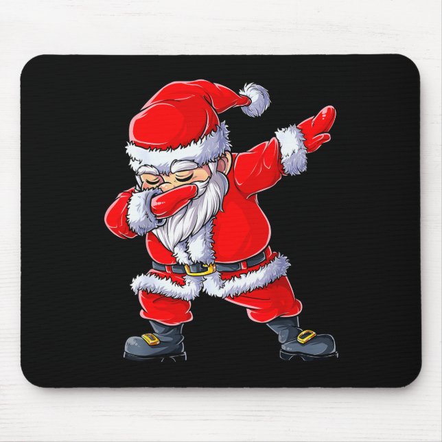 Alfombrilla De Ratón Dabbing Santa Claus Christmas Boys Men Funny Xmas  (Frente)