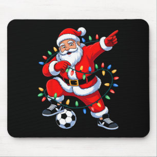 Alfombrilla De Ratón Dabbing Santa Luces de Navidad Fútbol Navidad Chic
