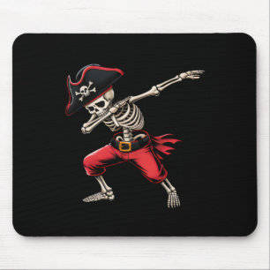 Alfombrilla De Ratón Dabbing Skeleton Pirate Niños divertidos Halloween