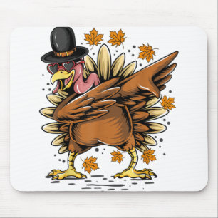 Alfombrilla De Ratón Dabbing Turkey Thankding Dancing