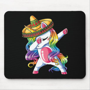 Alfombrilla De Ratón Dabbing Unicorn Funny Cinco De Mayo Mujeres Arcoir