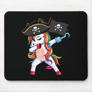 Alfombrilla De Ratón Dabbing Unicornio Chicas piratas niños divertidos