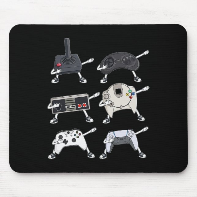 Alfombrilla De Ratón Dabbing Video Gamer Controllers Divertido juego de (Frente)