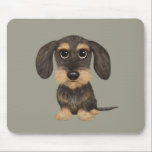 Alfombrilla De Ratón Dachshund con cable | Perro de dibujos animados de<br><div class="desc">Un divertido mousepad para los amantes de Dachshund con el cable. Cañón silvestre y Teckel color canela. Visita el mundo doodle de Jenn para más accesorios para el hogar y la oficina con este perro gracioso y diseños de perro más originales.</div>