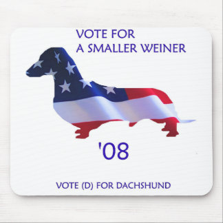Alfombrilla De Ratón Dachshund del americano del VOTO