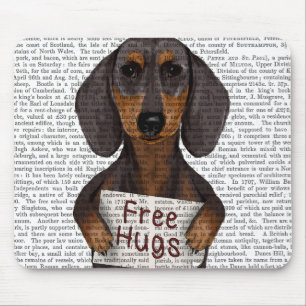 Alfombrilla De Ratón Dachshund Free Hugs